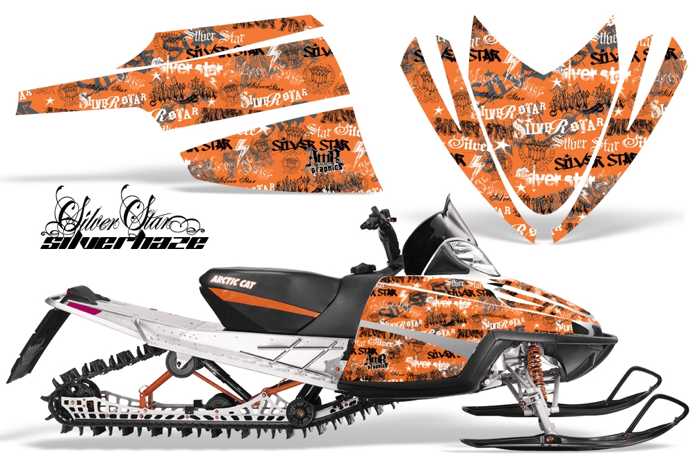 Arctic Cat M Series Graphics Kit SILVERHAZE ORANGE